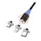 Kabel magnetyczny Msonic MLU651 3w1 Mircro USB/USB