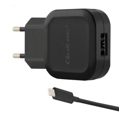 Ładowarka sieciowa Qoltec 12W 5V 2,4A USB+kabel US