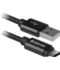 Kabel USB Defender AM-TYPE C 1m 2,1A czarny